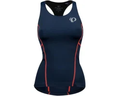 Pearl iZUMi Women's Select Pursuit Tri Tank (Navy/Fiery Coral) (L)