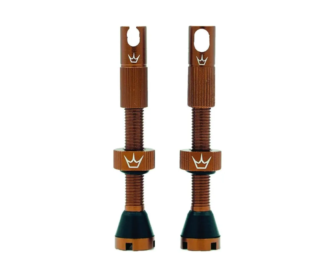 Peaty's Alloy Presta Valve Stems (Bourbon) (42mm) (Pair)