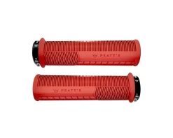 Peaty's Mushroom Thin Lock-On Grips (Red) (Pair)