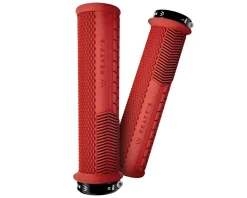 Peaty's Race Control Knurl Thick Lock-On Grips (Red) (Pair)