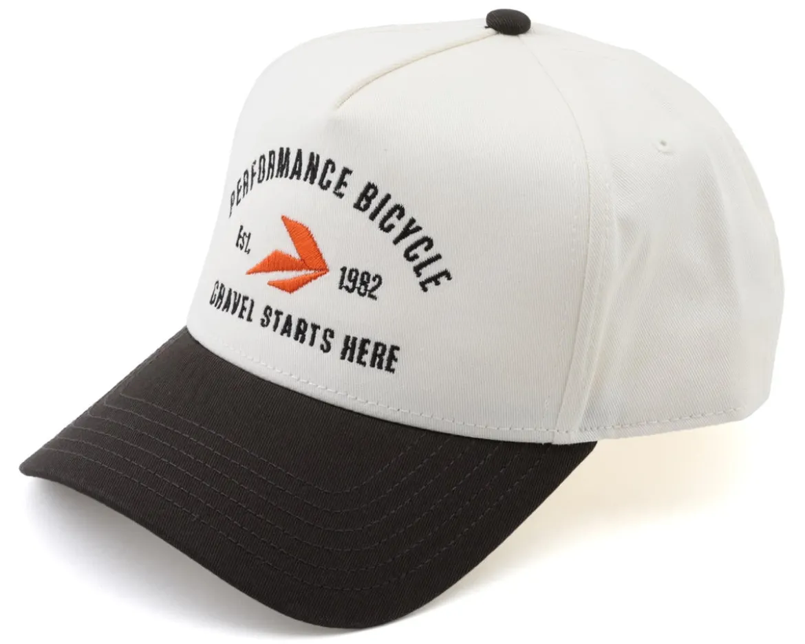 Performance Bicycle Gravel Starts Here Hat (White/Grey) (Universal Adult)