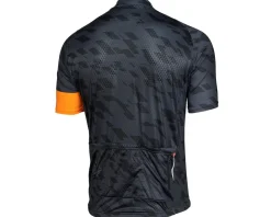 Performance Men's Fondo Cycling Jersey (Grey/Black/Orange) (Relaxed Fit) (XS)