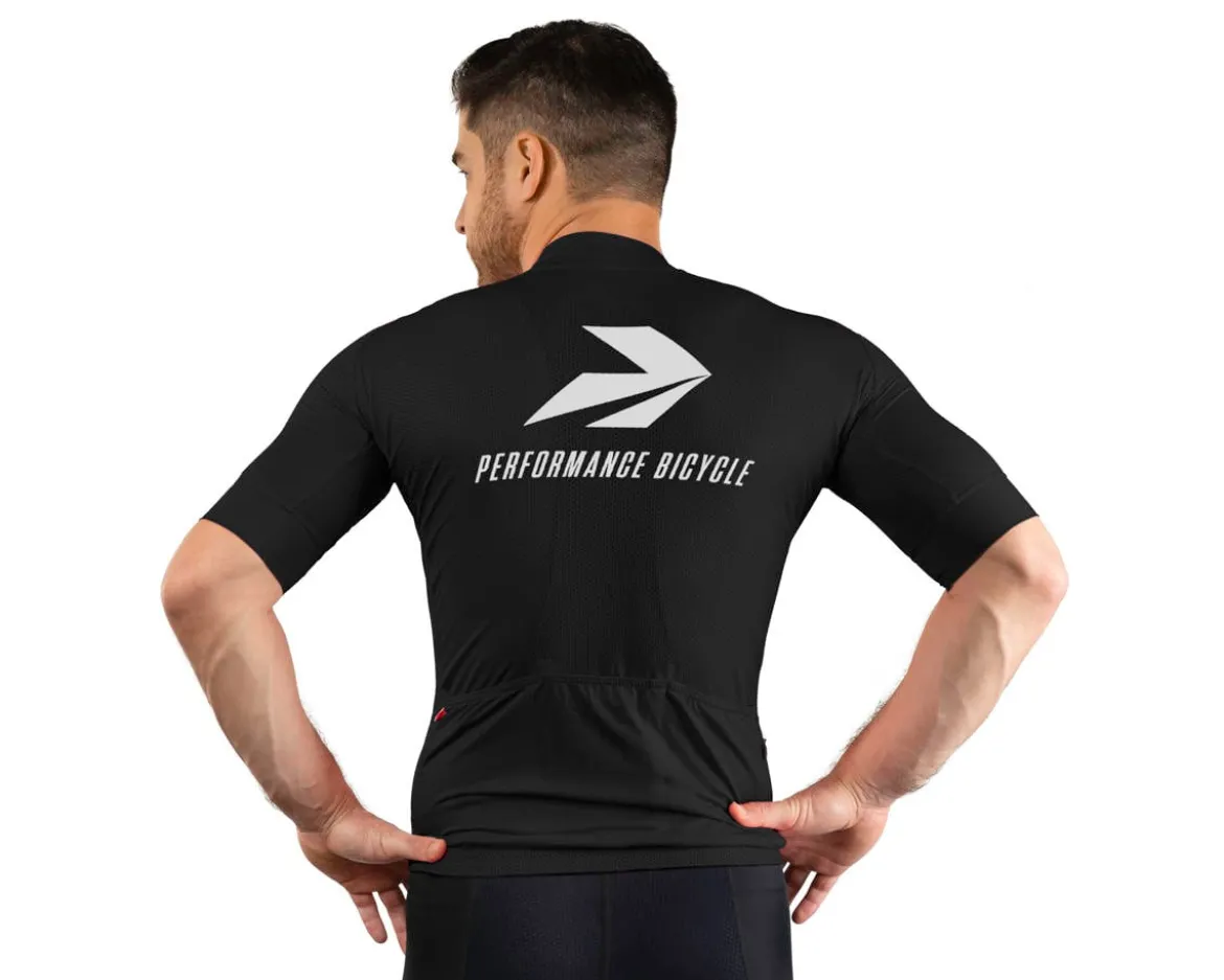 Performance Men's Nova Pro Cycling Jersey (Black) (Standard) (S)