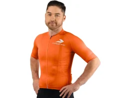 Performance Men's Nova Pro Cycling Jersey (Orange) (Slim) (S)