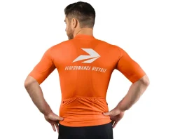 Performance Men's Nova Pro Cycling Jersey (Orange) (Slim) (S)