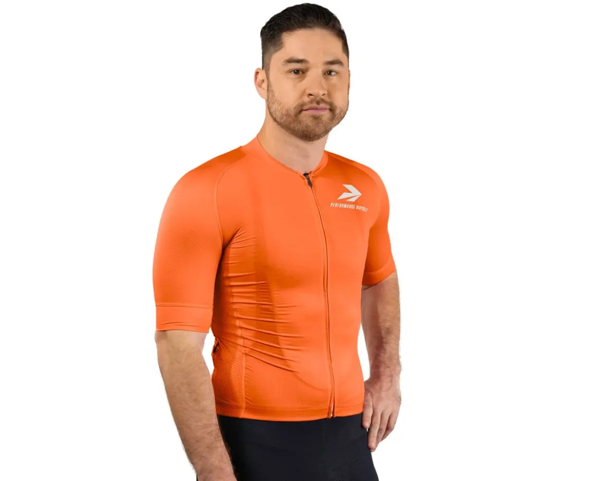 Performance Men's Nova Pro Cycling Jersey (Orange) (Slim) (S)