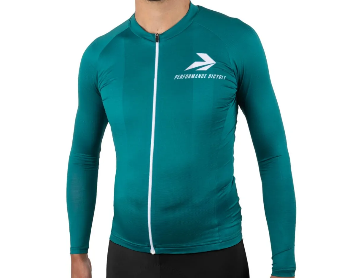 Performance x Voler Air Long Sleeve Jersey (Blue Green) (XS)