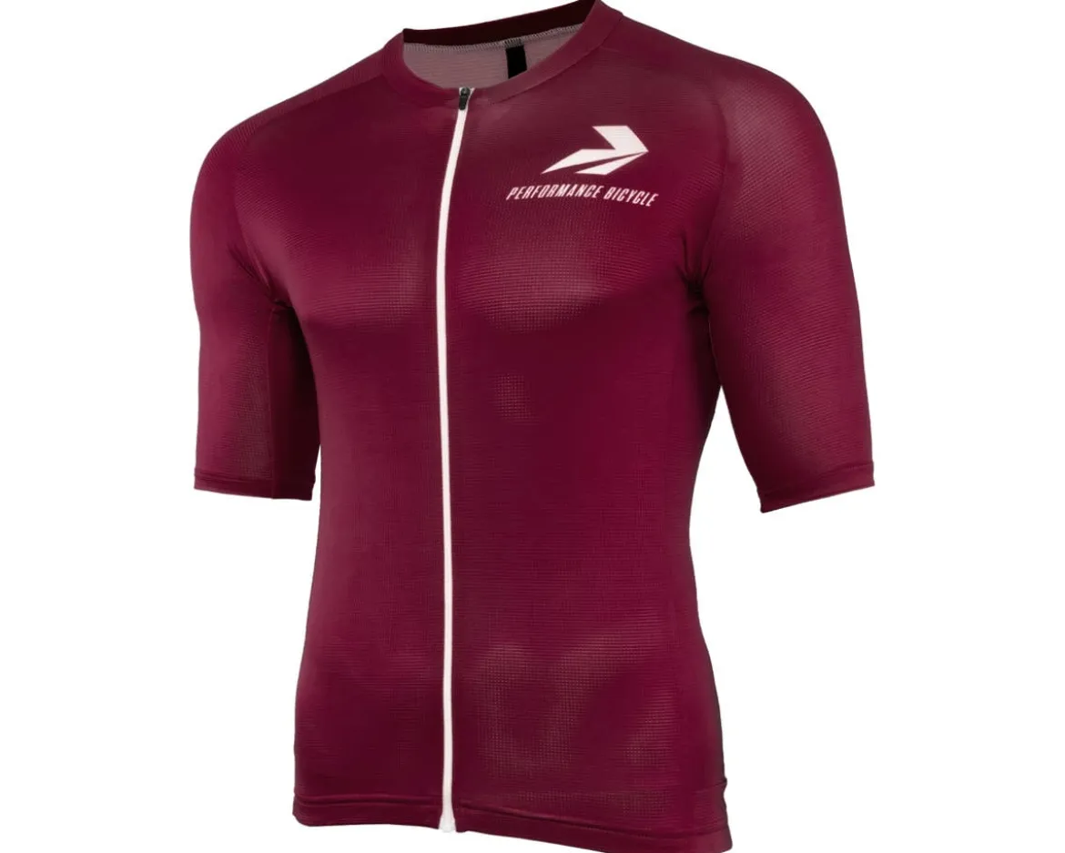 Performance x Voler Velocity Air Short Sleeve Jersey (Maroon) (S)
