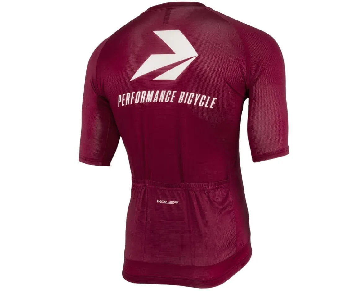 Performance x Voler Velocity Air Short Sleeve Jersey (Maroon) (S)