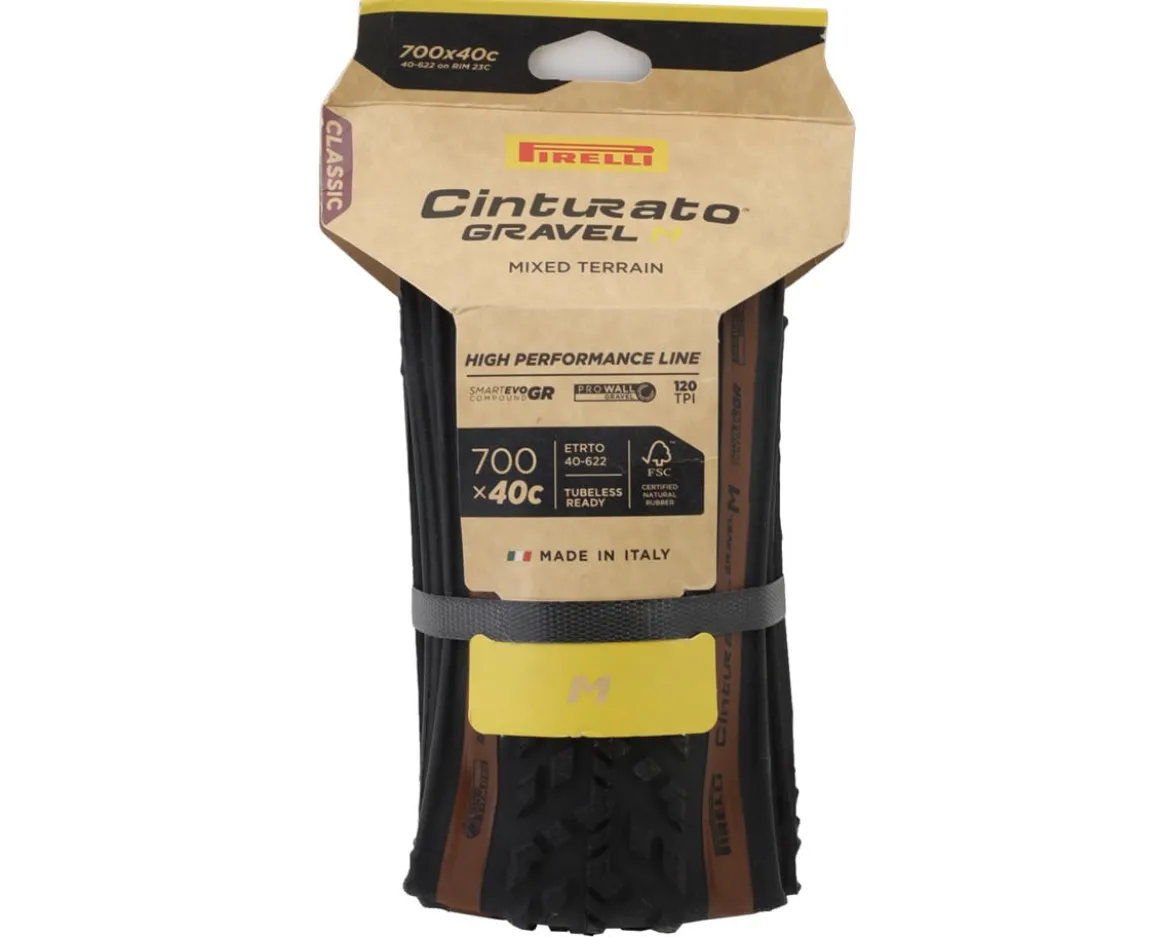 Pirelli Cinturato Gravel M Tubeless Tire (High-Performance Line) (Classic) (700c) (40mm) (SmartEVO GR/ProWALL)