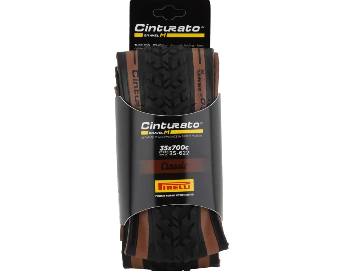 Pirelli Cinturato Gravel M Tubeless Tire (Tan Wall) (700c) (35mm) (SpeedGrip/TechWALL)