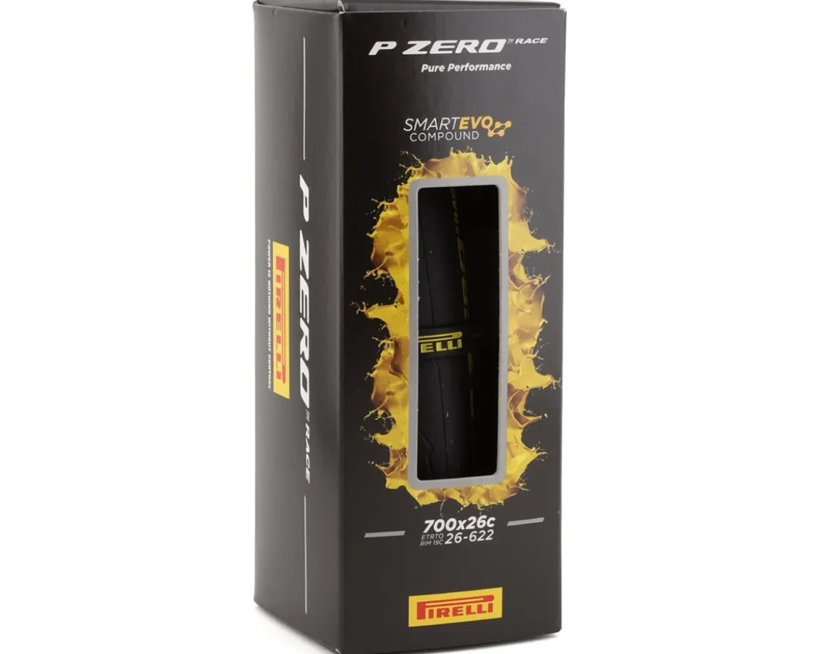 Pirelli P Zero Race Road Tire (Black/Yellow Label) (700c) (26mm) (Folding) (SmartEVO/TechBelt Road)