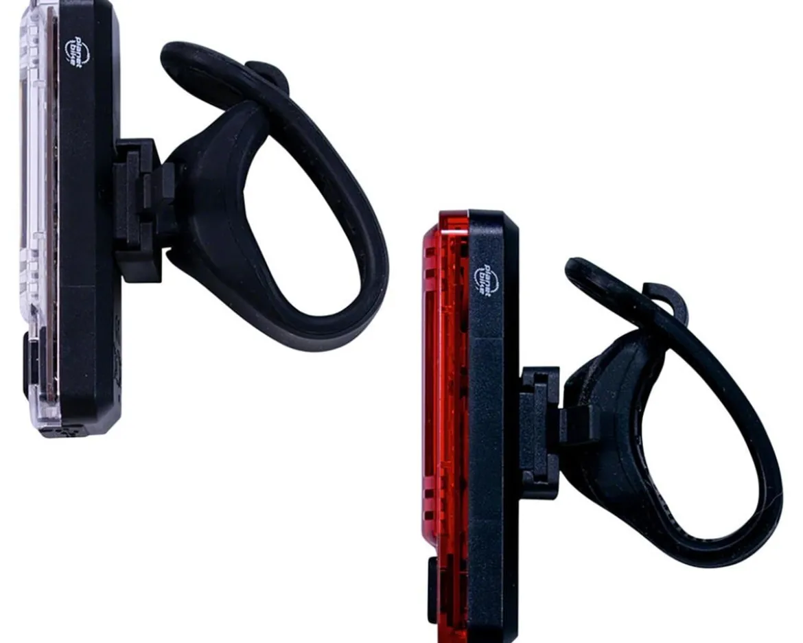 Planet Bike Shiner 70 Headlight/Tail Light Set (Black)
