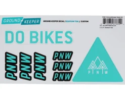 PNW Components X Ground Keeper Custom Handlebar Decal Kit (Seafoam Teal) (For Loam and Range Gen 4)