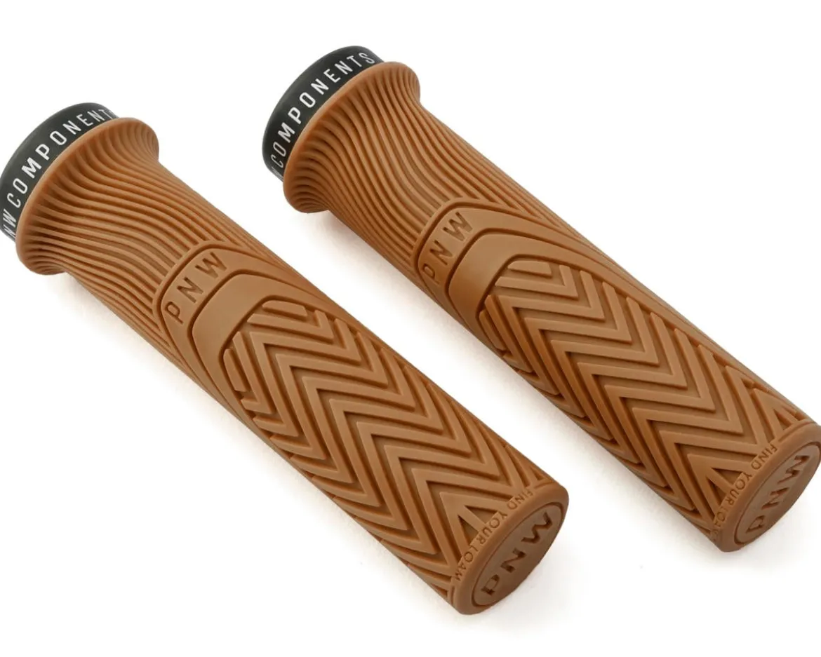 PNW Components Loam Mountain Lock-On Grips (Peanut Butter) (Regular)
