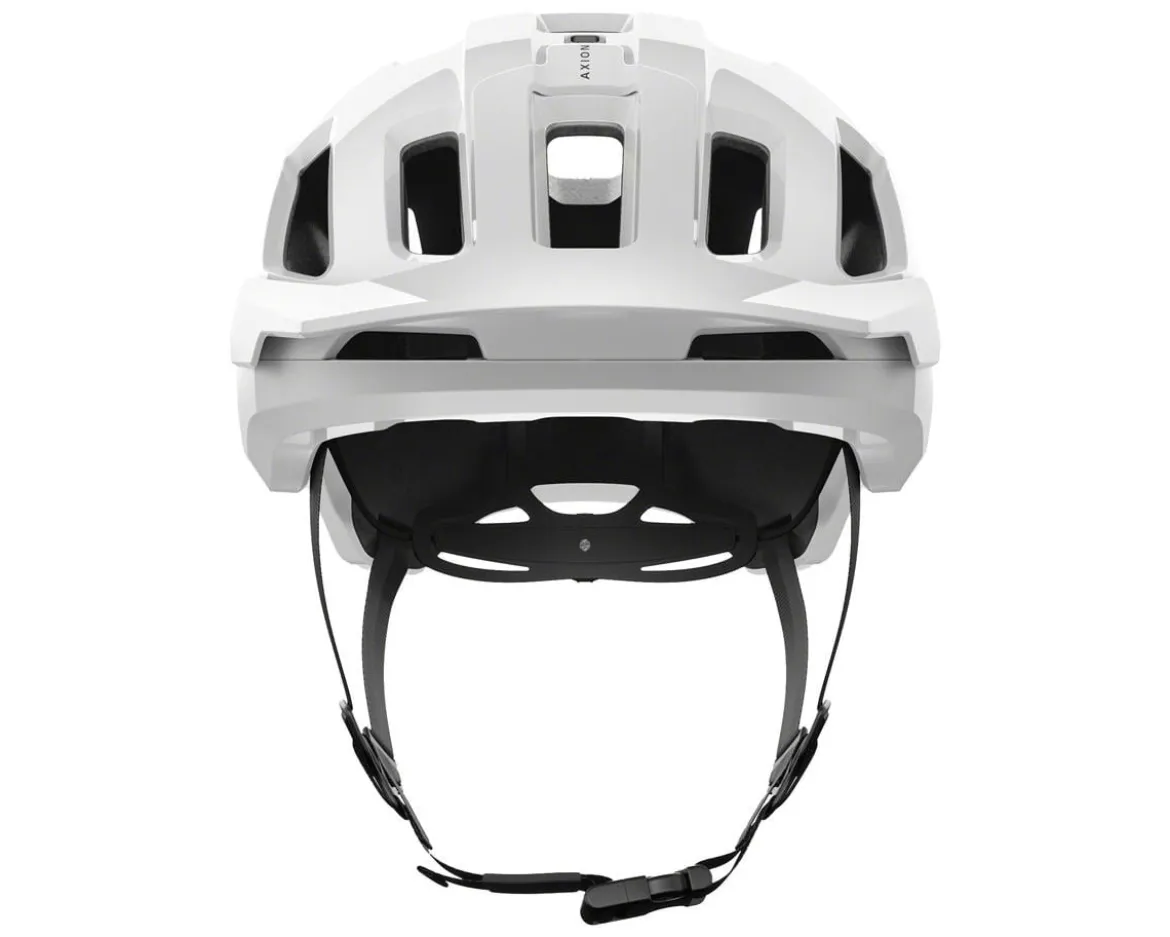 POC Axion Race MIPS Helmet (White/Matte Black) (L)