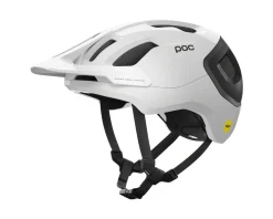 POC Axion Race MIPS Helmet (White/Matte Black) (L)