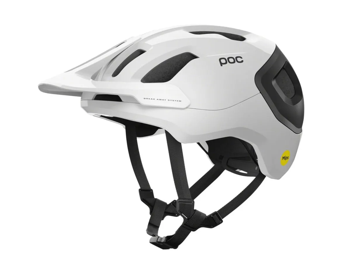 POC Axion Race MIPS Helmet (White/Matte Black) (L)