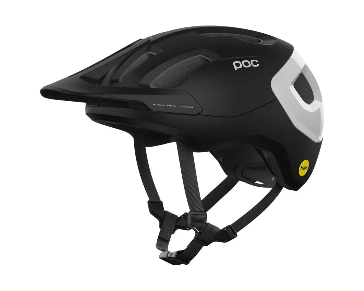 POC Axion Race MIPS Helmet (Black/White) (XS)
