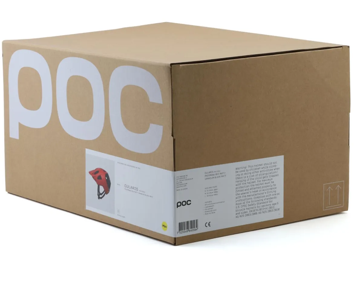 POC Cularis MIPS Helmet (Prismane Red Matte/Uranium Black Matte) (M)