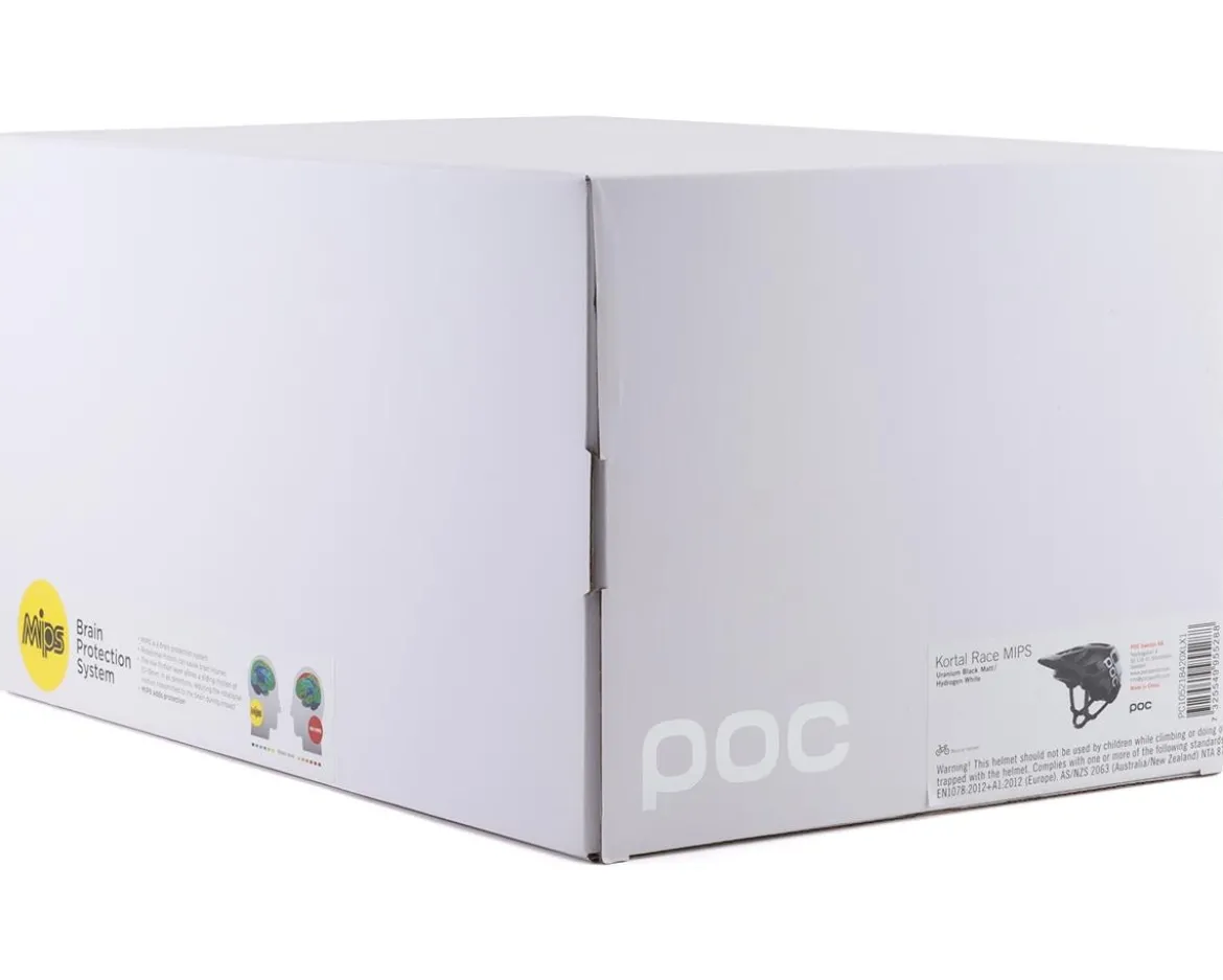 POC Kortal Race MIPS Helmet (Uranium Matte Black/Hydrogen White) (XS/S)