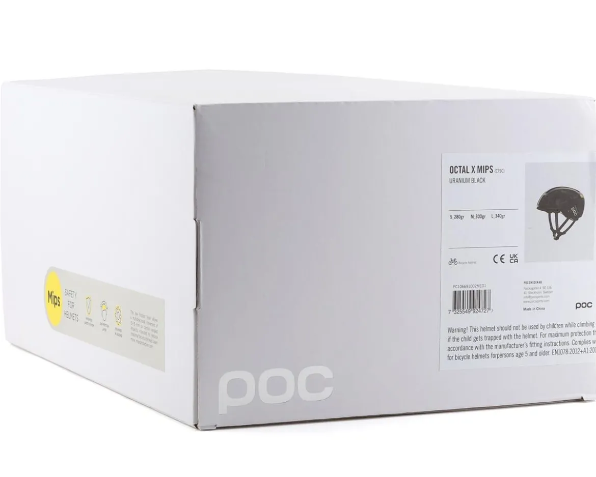 POC Octal X MIPS Helmet (Uranium Black) (S)