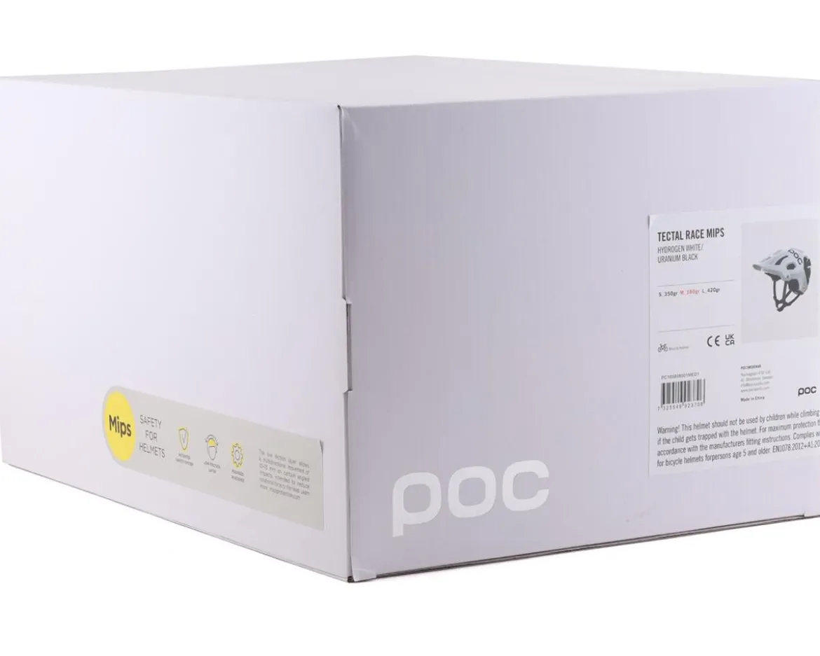 POC Tectal Race MIPS Helmet (Hydrogen White/Uranium Black) (M)