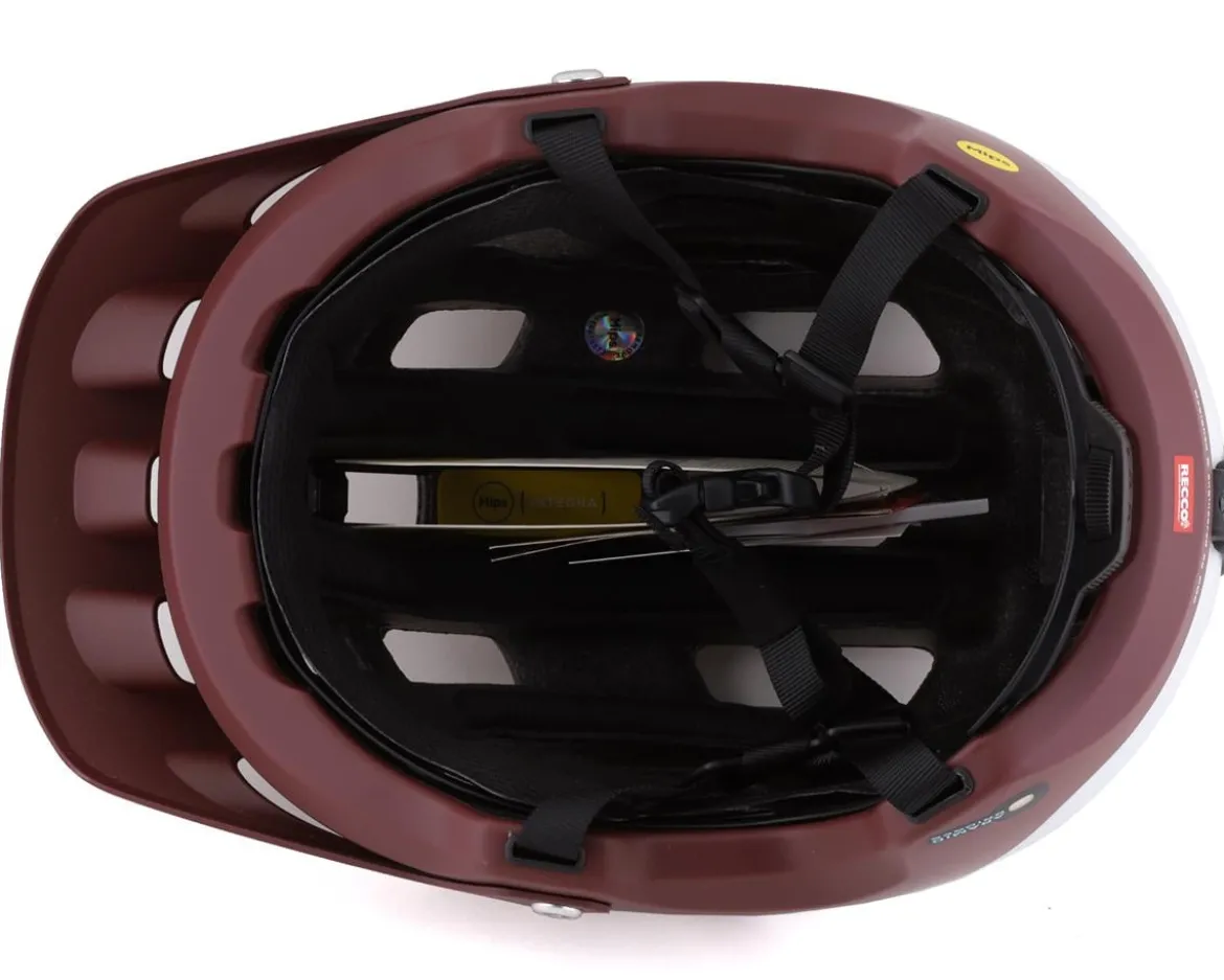 POC Tectal Race MIPS Helmet (Garnet Red/Hydrogen White Matte) (M)