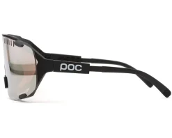 POC Devour Mid Sunglasses (Uranium Black) (Partly Sunny Silver/Clear) (Clarity Trail)