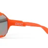 POC Devour Sunglasses (Fluorescent Orange) (Partly Sunny Gold/Clear) (Clarity Road)