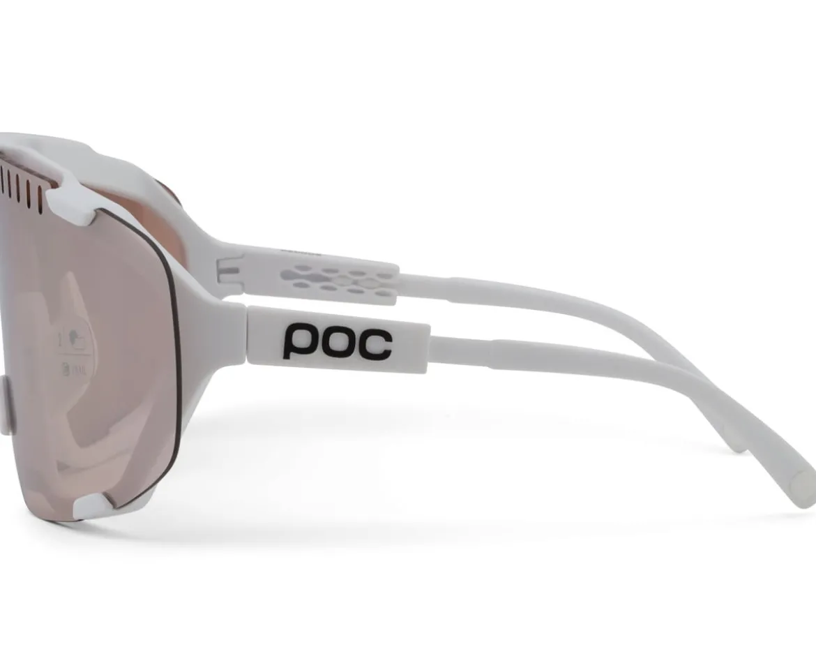 POC Devour Sunglasses (Hydrogen White) (Partly Sunny Silver/Clear) (Clarity Trail)