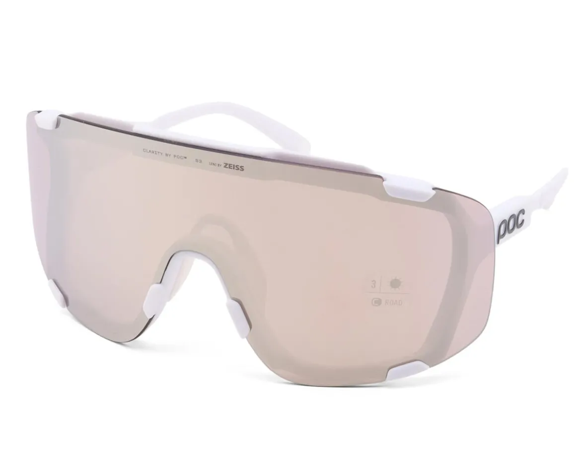 POC Devour Sunglasses (Hydrogen White) (Sunny Silver/Clear) (Clarity Road)