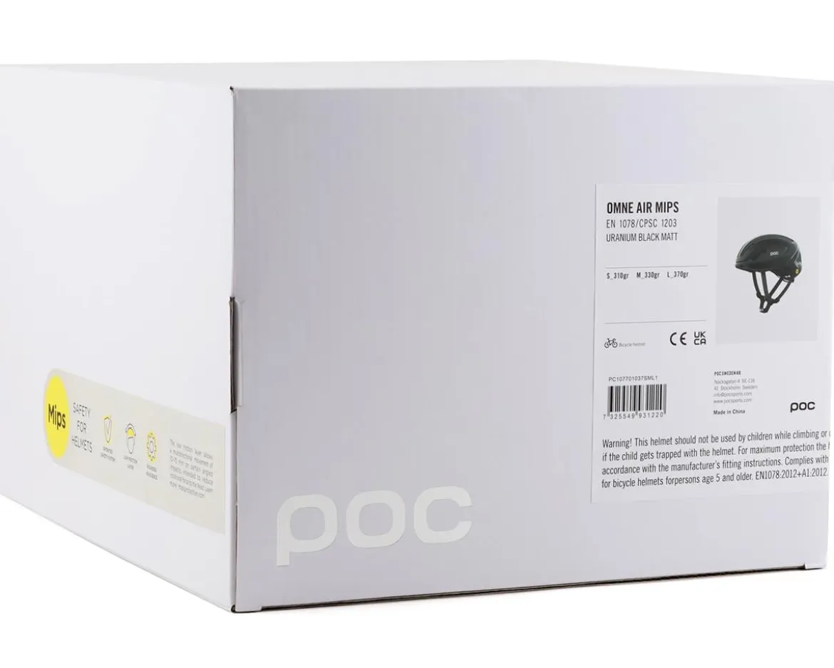 POC Omne Air MIPS Helmet (Uranium Black Matte) (S)