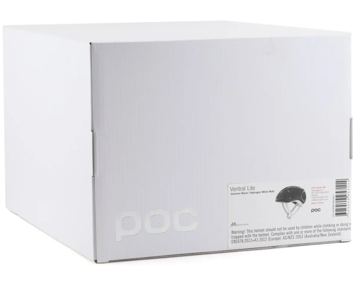 POC Ventral Lite Helmet (Uranium Black/Hydrogen White) (S)