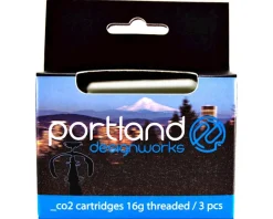 Portland Design Works CO2 Refill Cartridges (Silver) (3 Pack) (16g)
