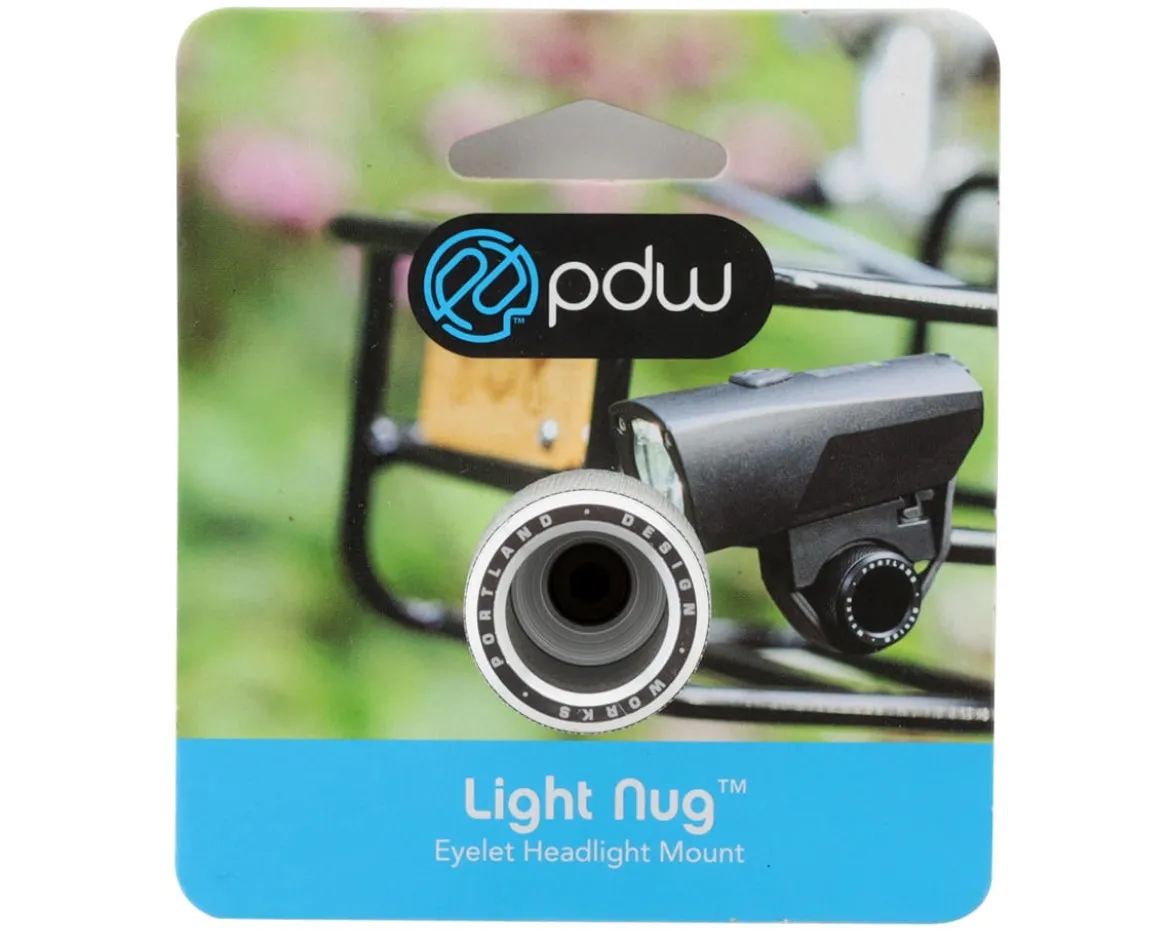 Portland Design Works Light Nug Headlight Mount (Silver)