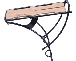 Portland Design Works Loading Dock Rear Rack w/ Bamboo Deck (Brown/Black) (Alloy)