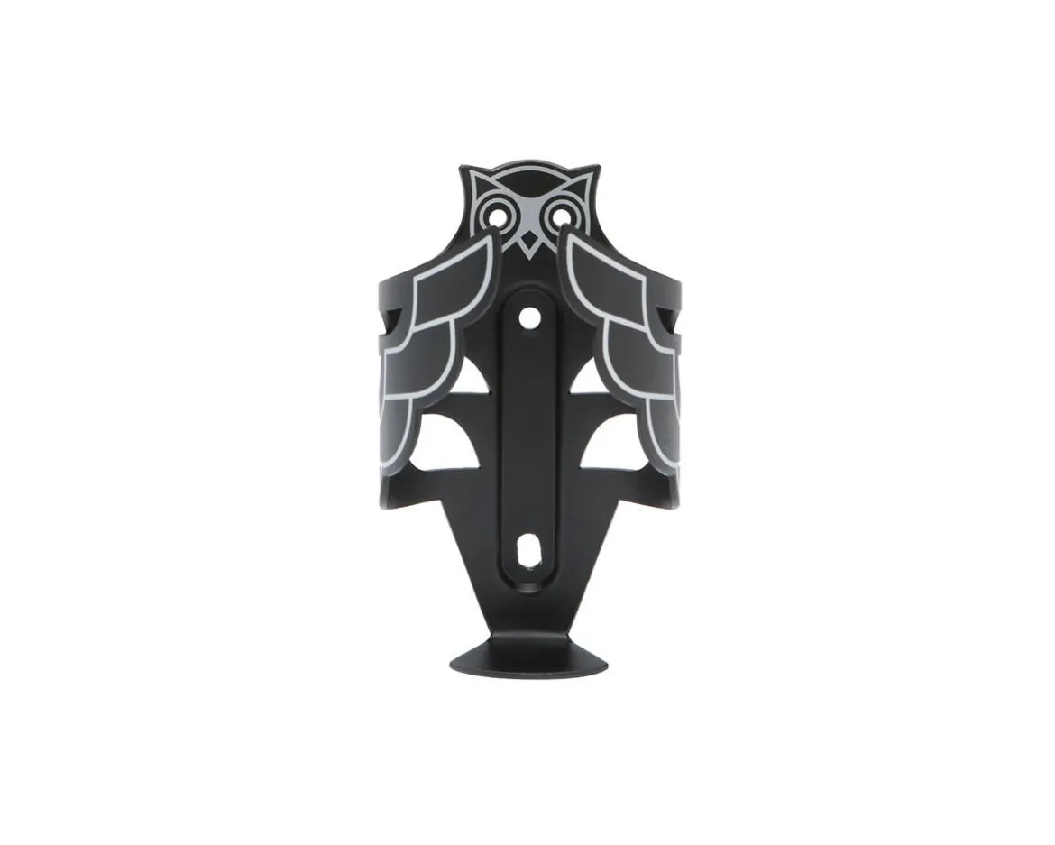 Portland Design Works Owl Water Bottle Cage (Black/Silver)