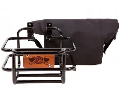 Portland Design Works Takeout Basket (Black) (w/ Roll-Top Bag)
