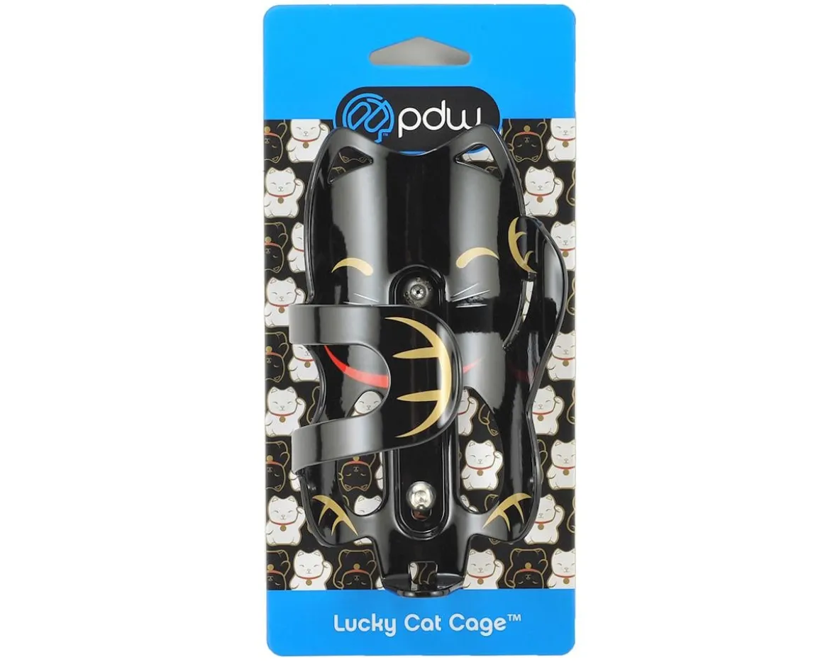 Portland Design Works The Lucky Cat Water Bottle Cage (Black)