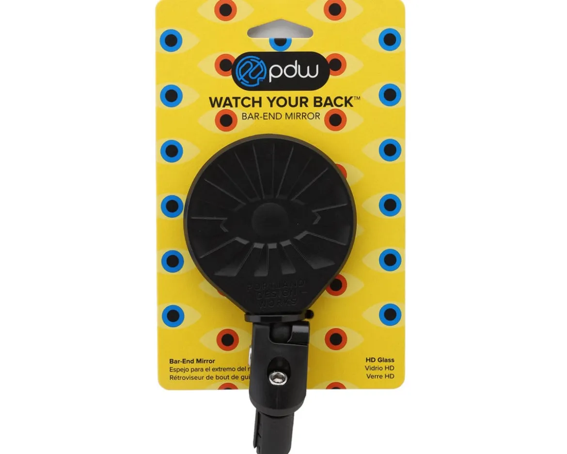 Portland Design Works Watch Your Back Bar End Mirror (Black)