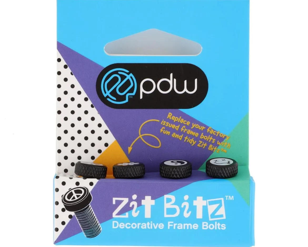 Portland Design Works Zit Bitz Decorative Frame Bolts (Black) (90's) (4-Pack)