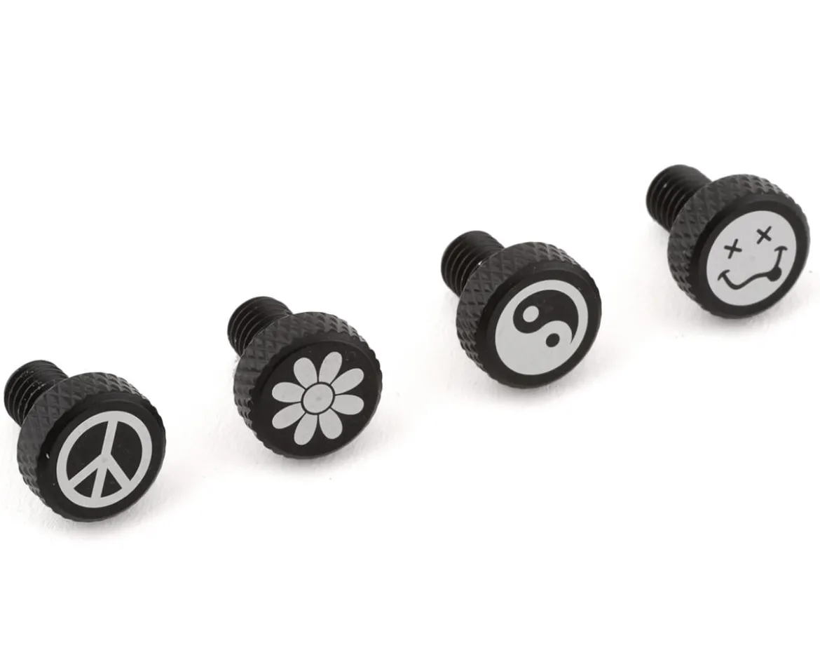 Portland Design Works Zit Bitz Decorative Frame Bolts (Black) (90's) (4-Pack)