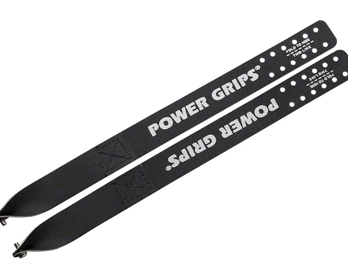 Power Grips Fixie Straps (Black) (Pair) (375mm) (w/ Hardware)