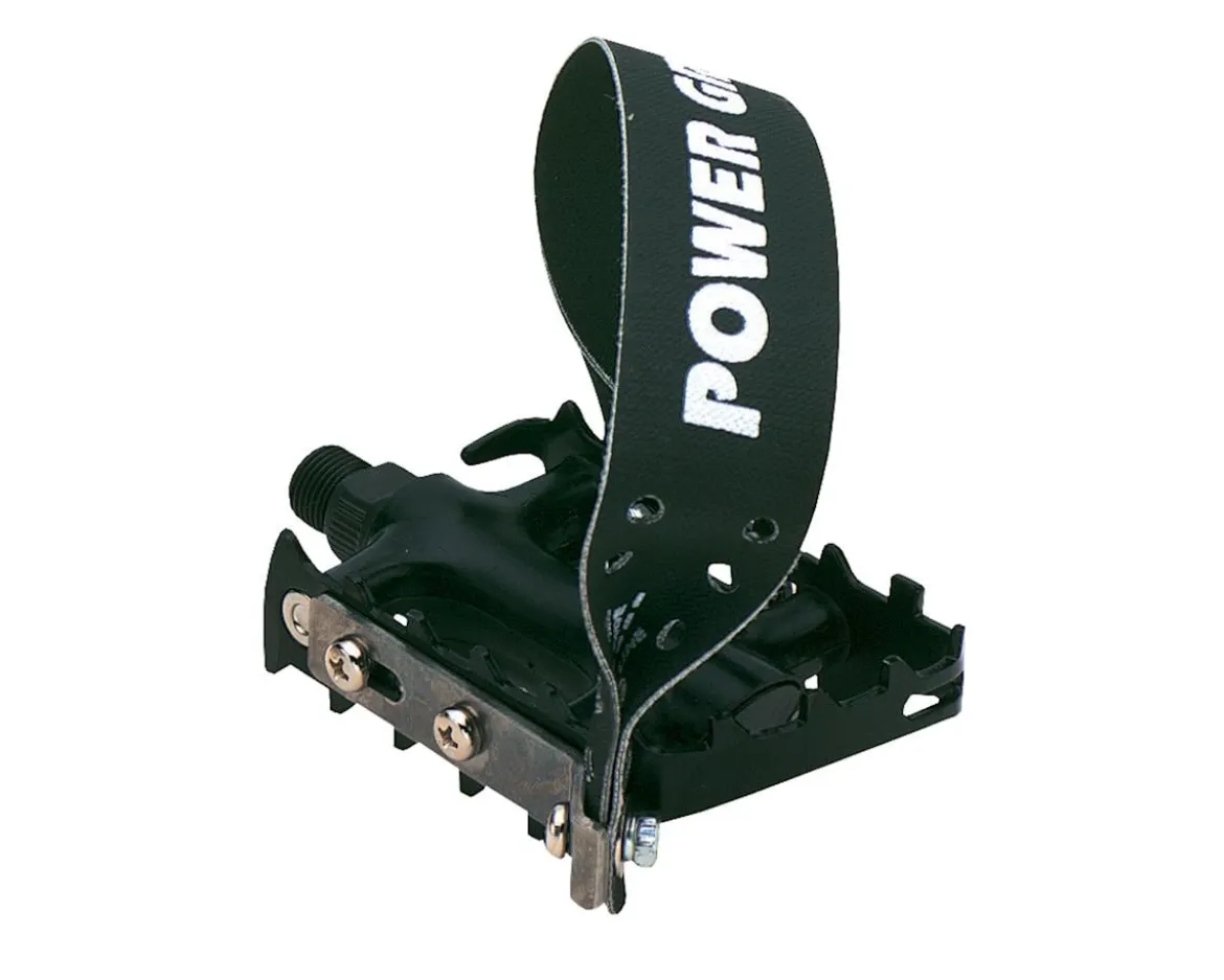 Power Grips MTB Pedals (Black) (w/ Strap)