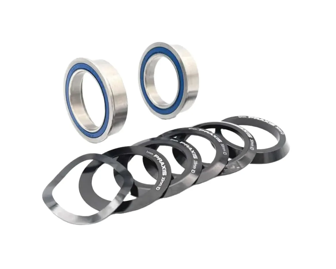 Praxis Works M30 Bottom Bracket w/Sleeves (Black) (BB86/BB90/BB92) (30/28mm Spindle)