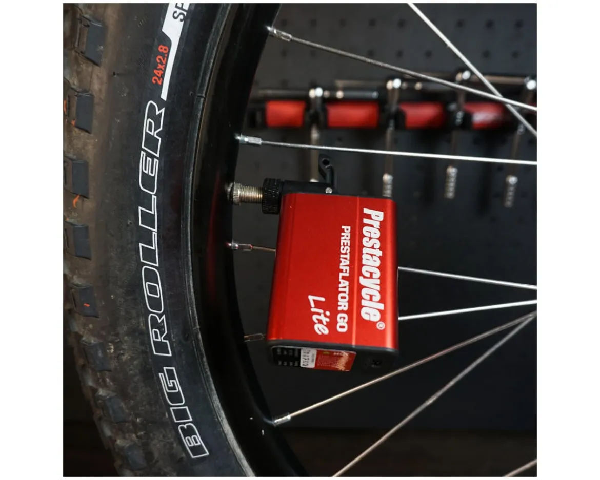 Prestacycle Prestaflator GO Lite Tire Inflator (Red)