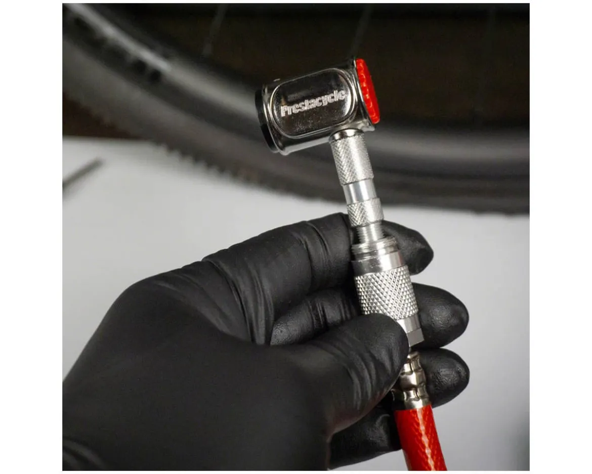 Prestacycle Pro Presta Head (Silver) (Also Works w/Clik)