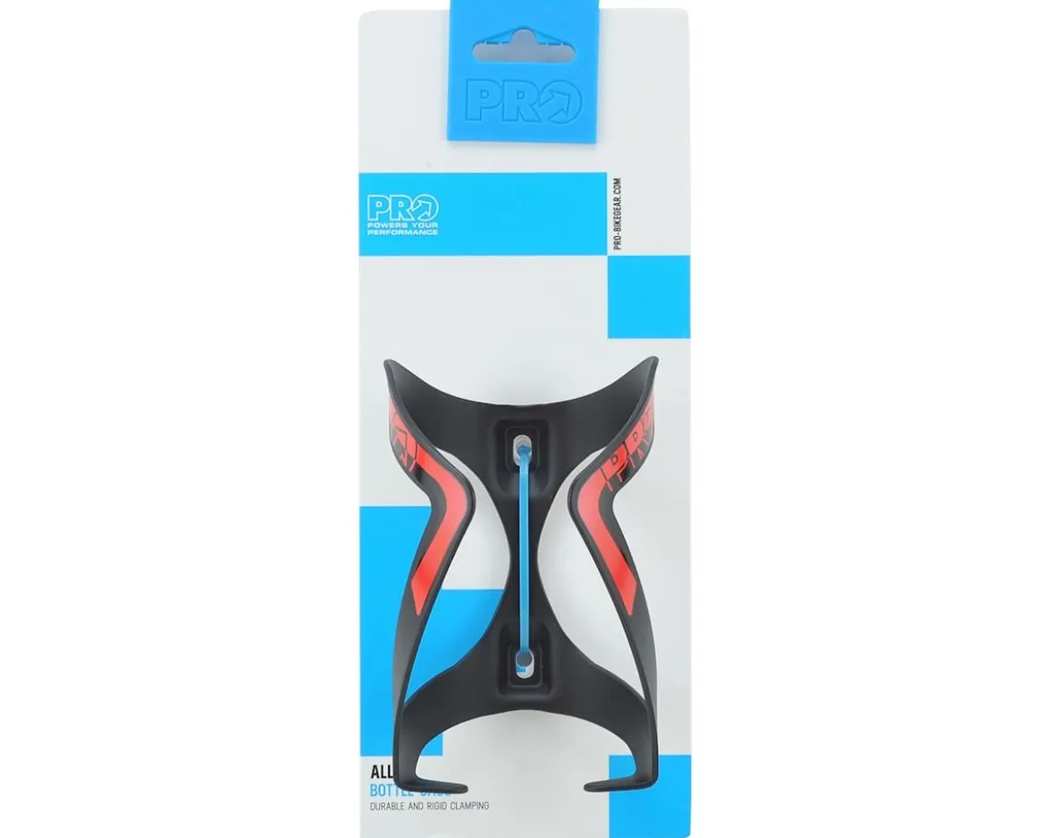 PRO Alloy Water Bottle Cage (Black/Red)