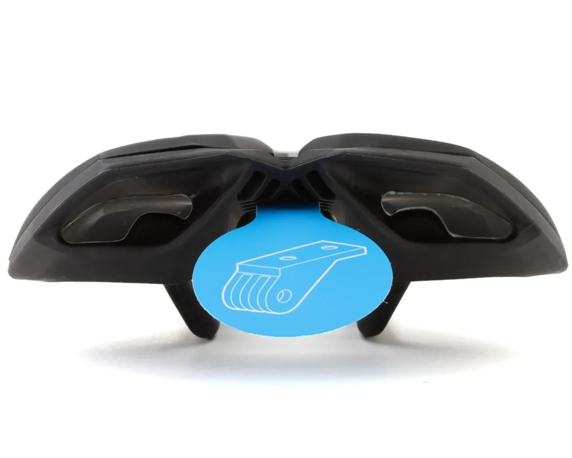 PRO Stealth Performance Saddle (Black) (Stainless Steel Rails) (142mm)